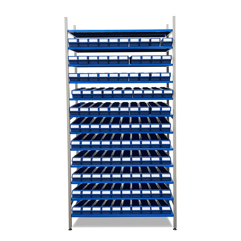 Komplett hylla 110 lagerlådor PPS Nr 3021 - 1