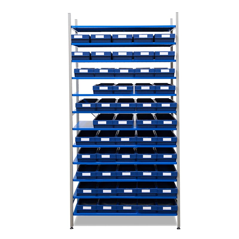 Komplett hylla 55 lagerlådor PPS Nr 3023 - 1