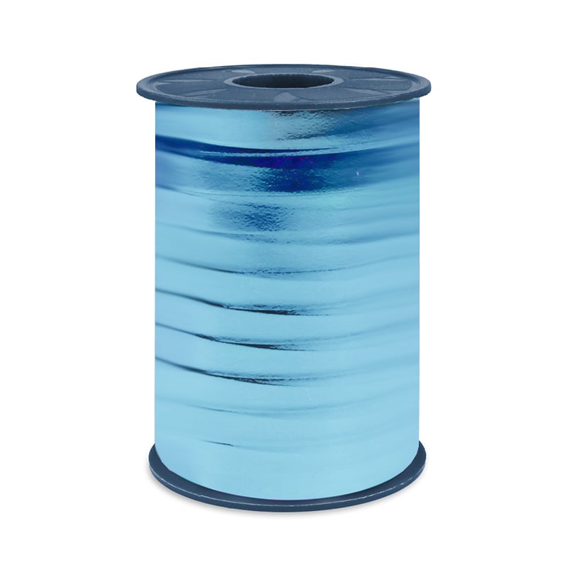 Polyband metallic ljus himmelsblå