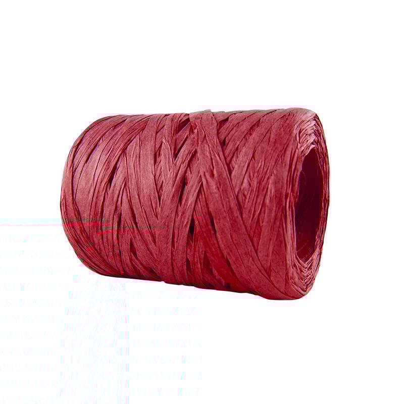 Pappersband raffia bordeaux - 2