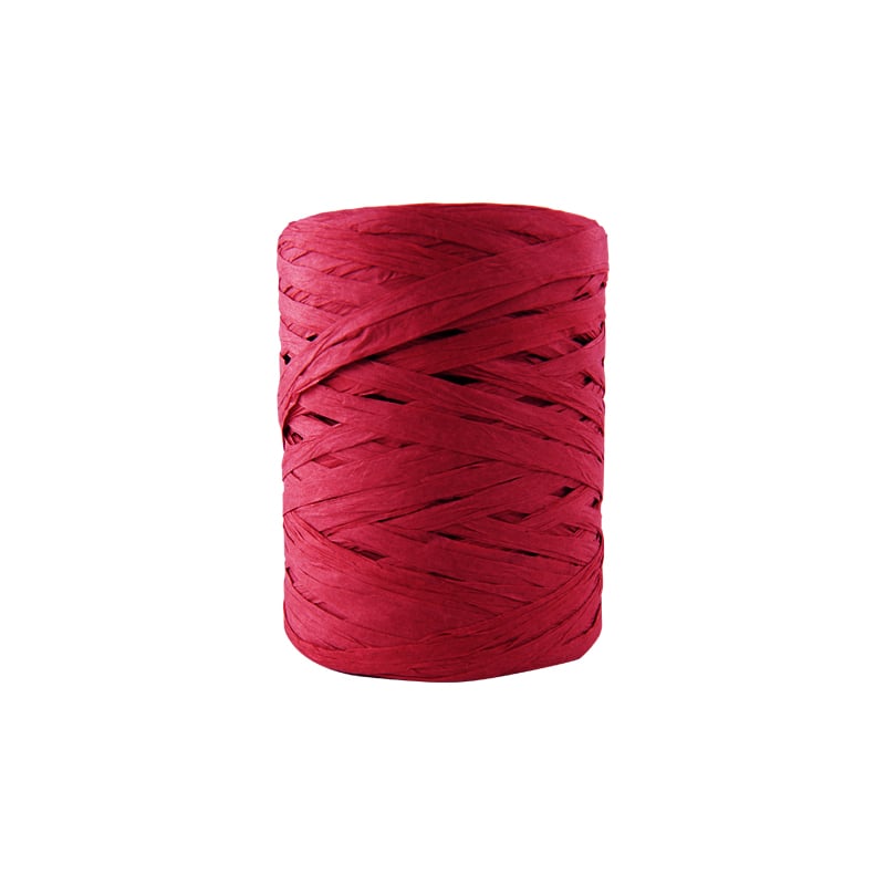 Pappersband raffia bordeaux - 3