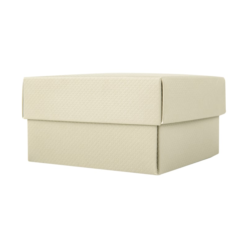Presentkartong med lock beige - 1