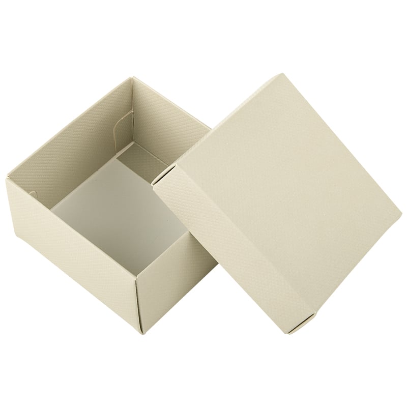 Presentkartong med lock beige - 3