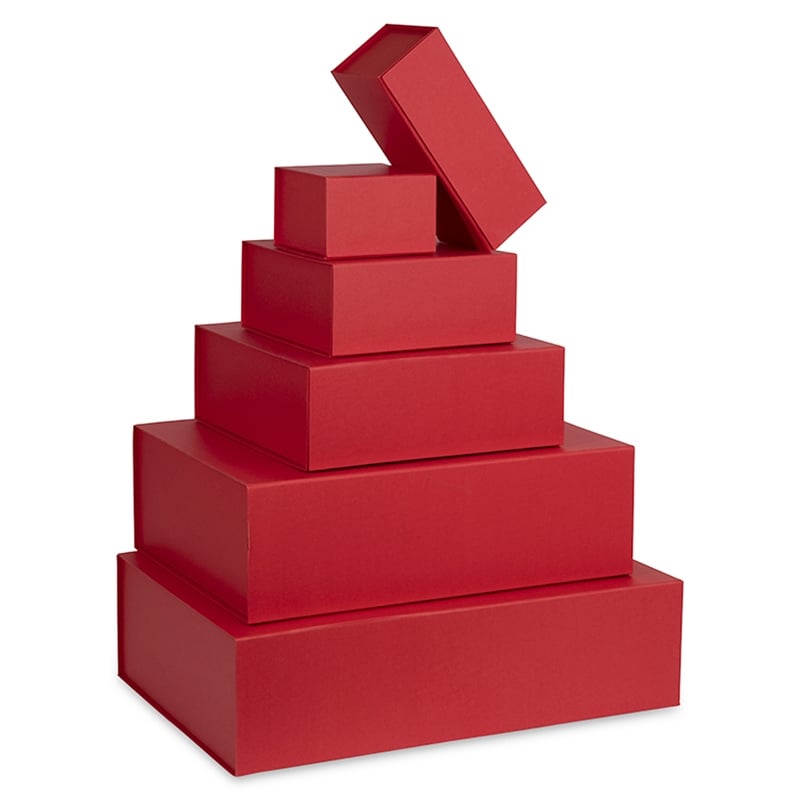 Presentkartong Lyx röd med magnetstängning - 1