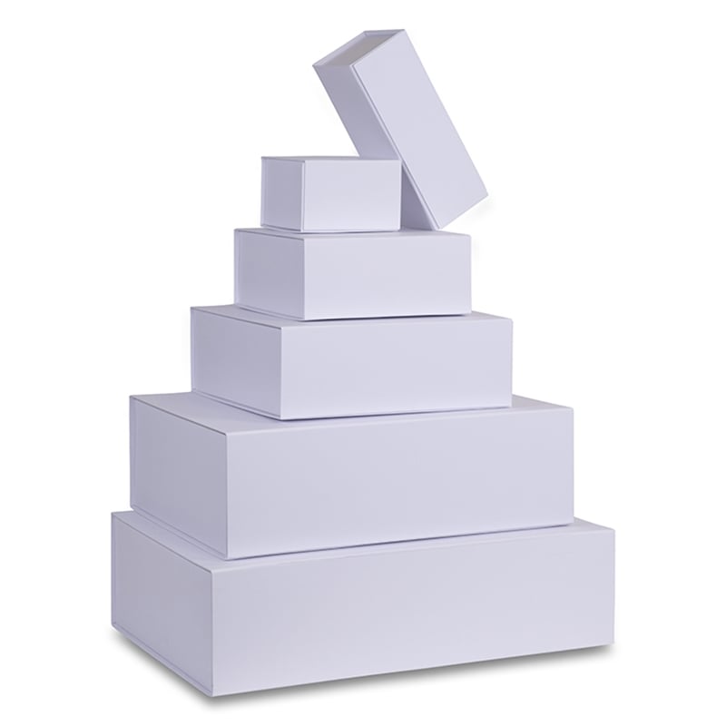 Presentkartong Lyx vit med magnetstängning - 2