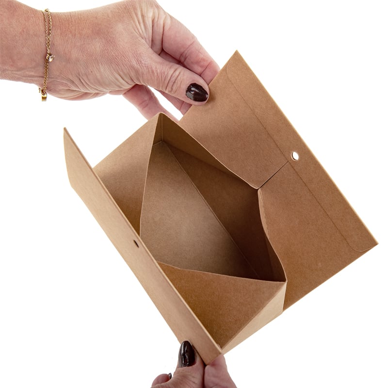 Presentkartong trekant brun - 2