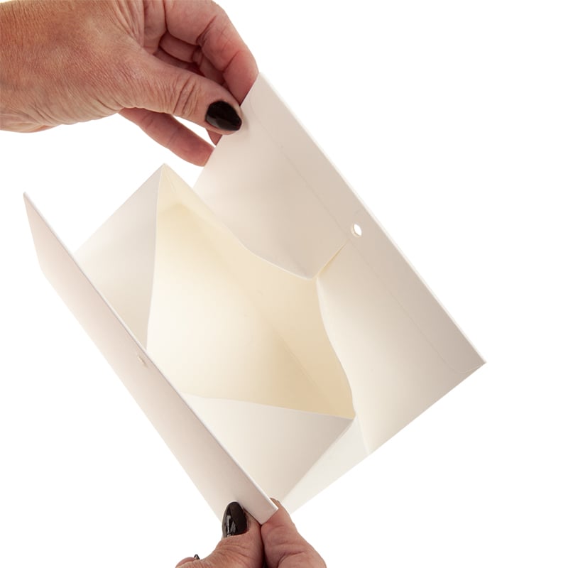 Presentkartong trekant vit - 2