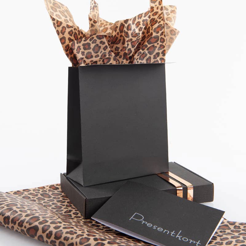 Presentpåse svart kraft med tejpflik - 3