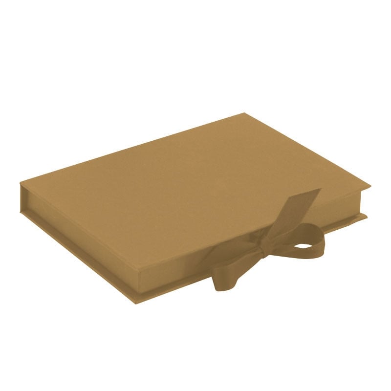 Presentkortsask natur med sidenband - 1