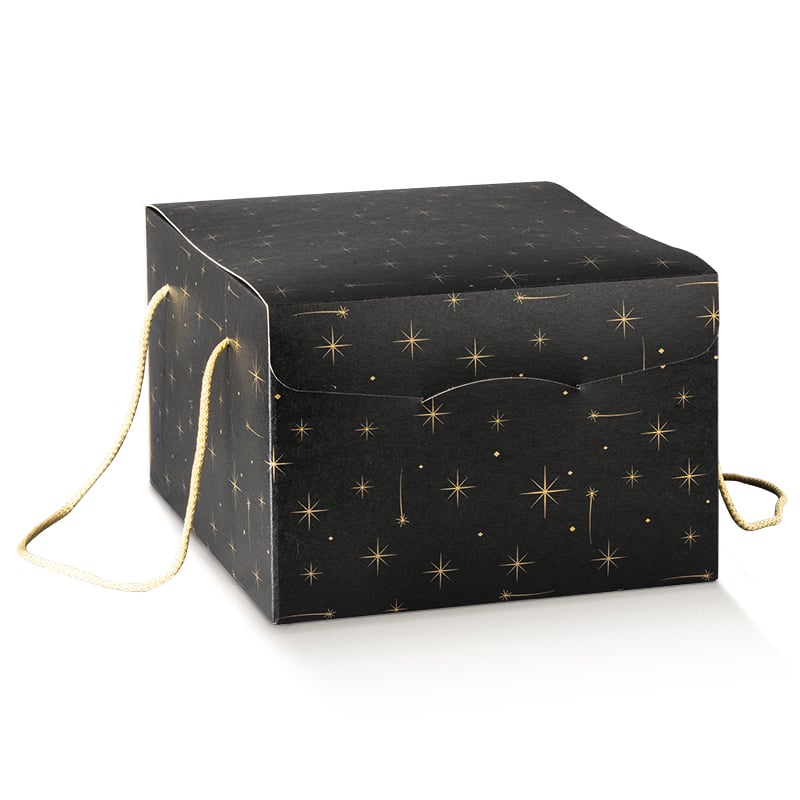 Presentlåda Constellation svart med bomhullshandtag