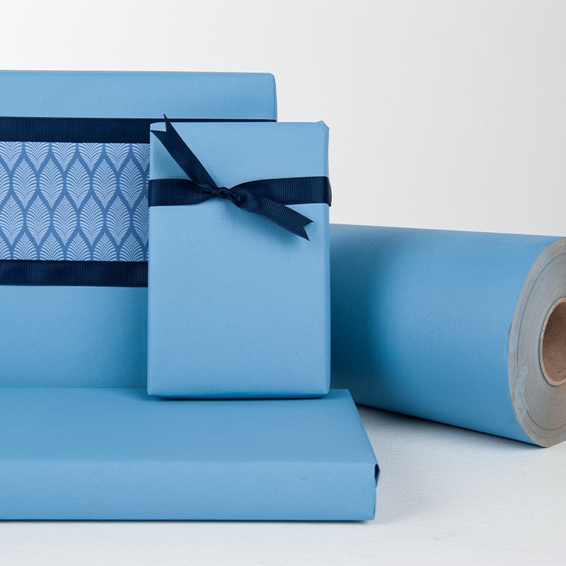 Presentpapper Aqua Blue - 2