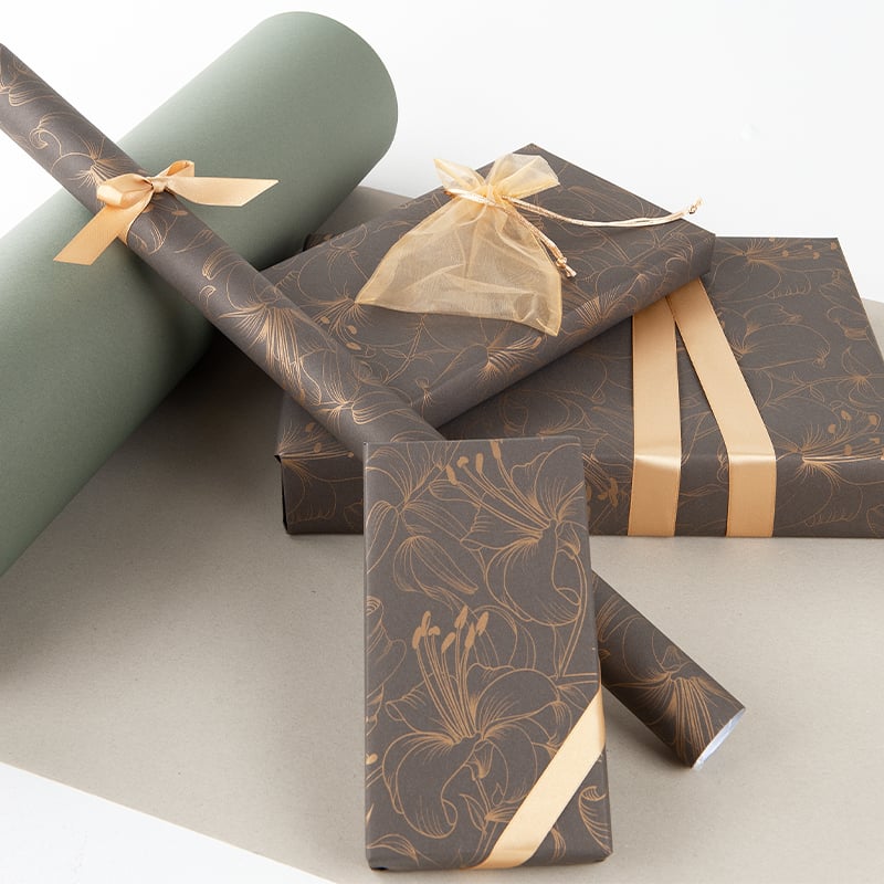 Presentpapper Big Flower Lily - 2