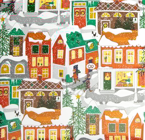 Presentpapper Christmas in town