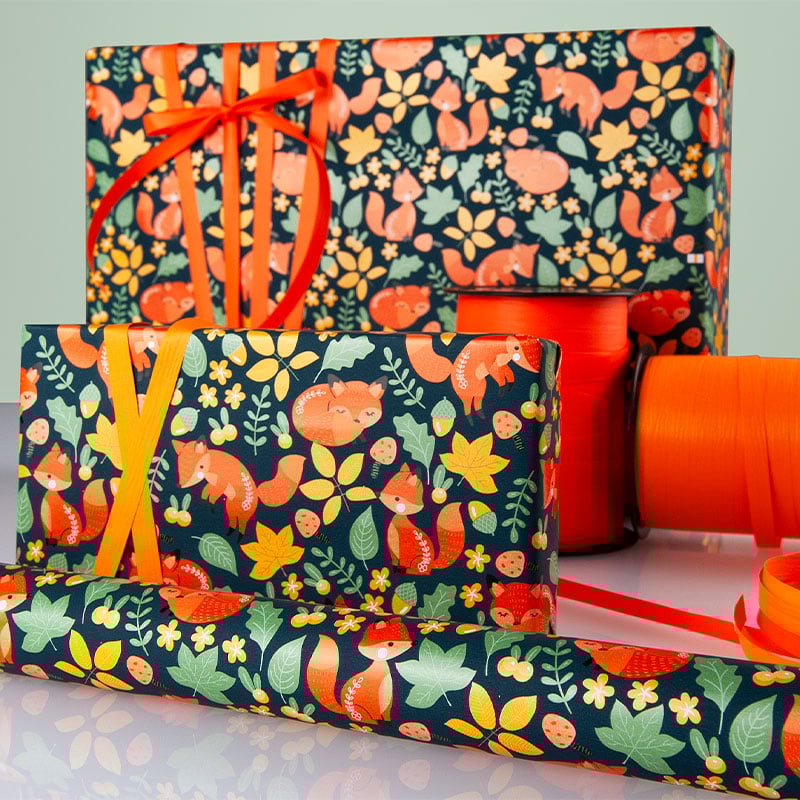 Presentpapper Fox - 2