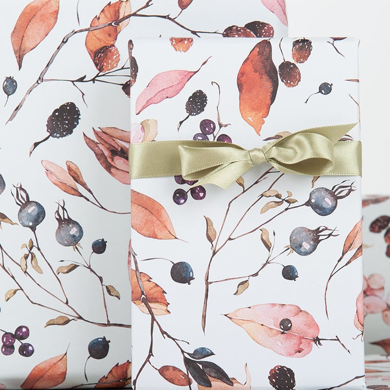 Presentpapper Green Autumn - 3