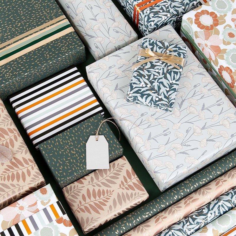 Presentpapper Pale Poppy - 2