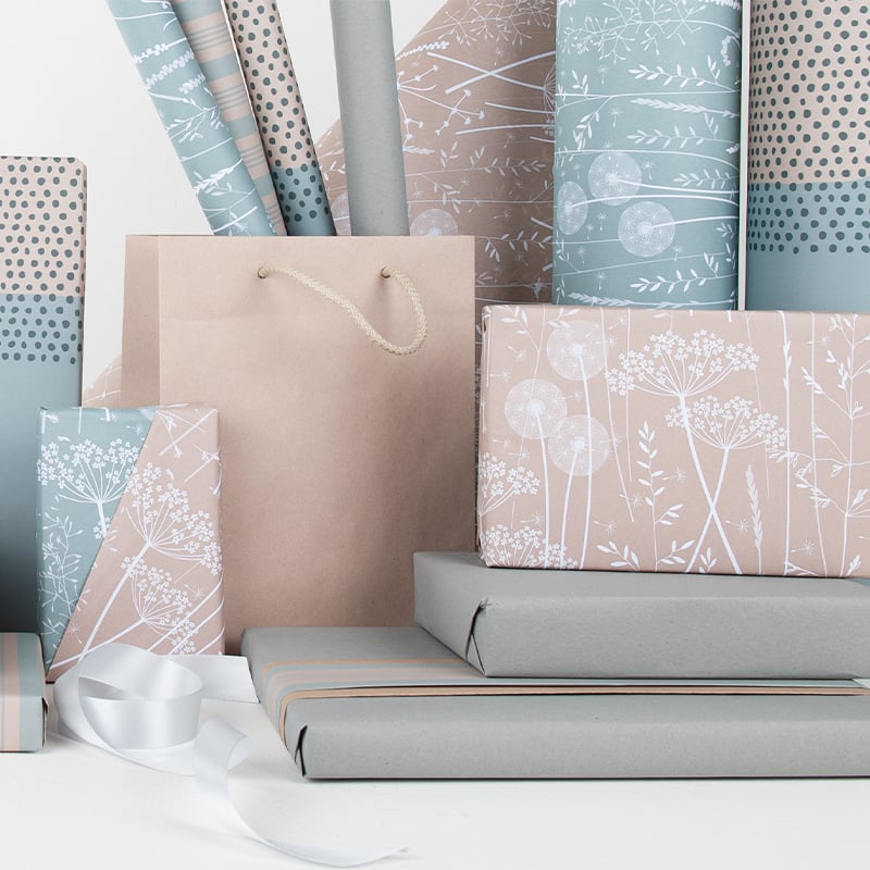 Presentpapper Dust Blue - 4