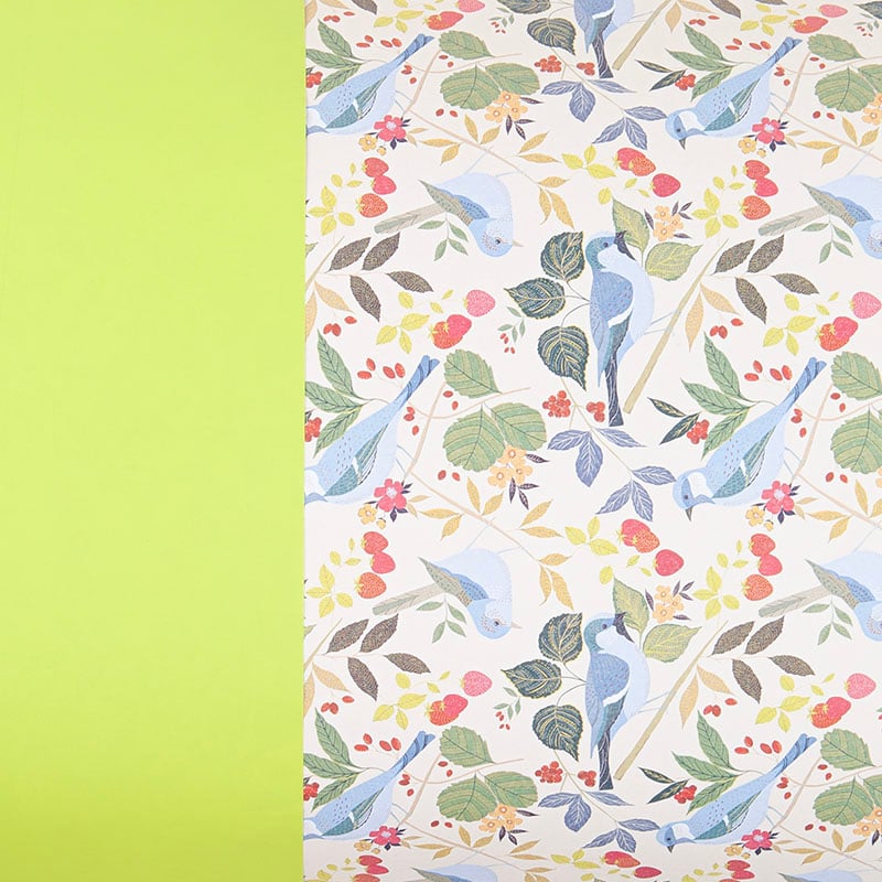 Presentpapper Mary dubbelsidigt green