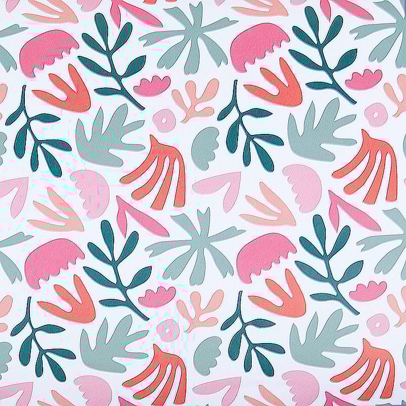 Presentpapper Modern Plants Pink - 3
