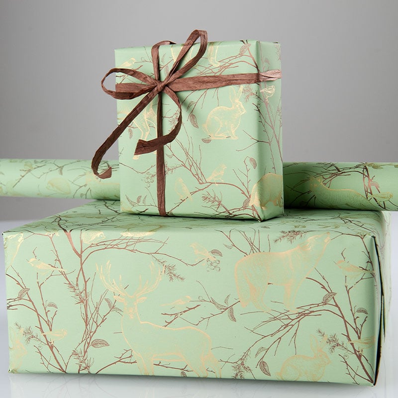 Presentpapper Nordic Nature Green - 2