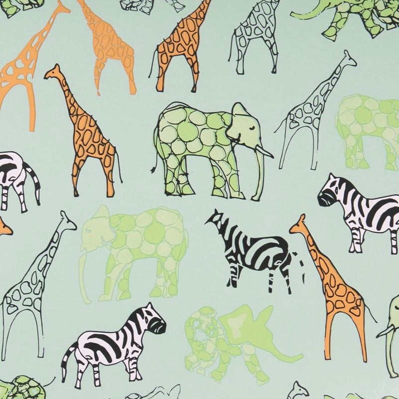 Presentpapper Safari green