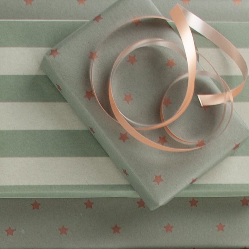 Presentpapper Stripes Green - 4
