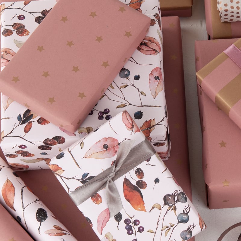 Presentpapper Star Rose - 3