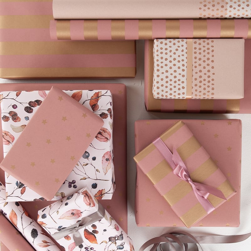 Presentpapper Star Rose - 4