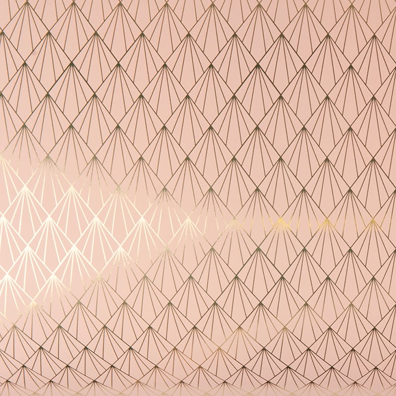 Presentpapper Coral Gold