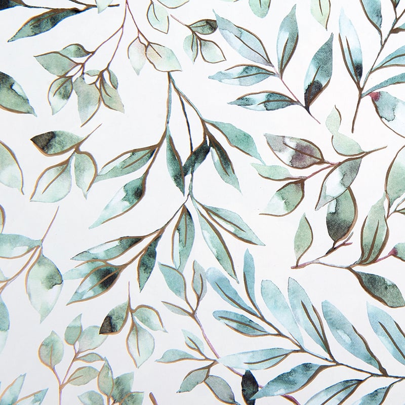 Presentpapper Elegant Leaves