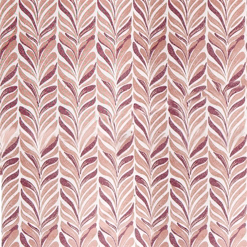 Presentpapper Fjäderblad rosa/lila - 2