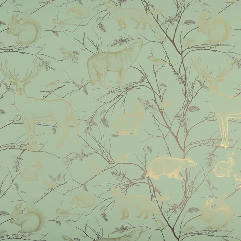 Presentpapper Nordic Nature Green