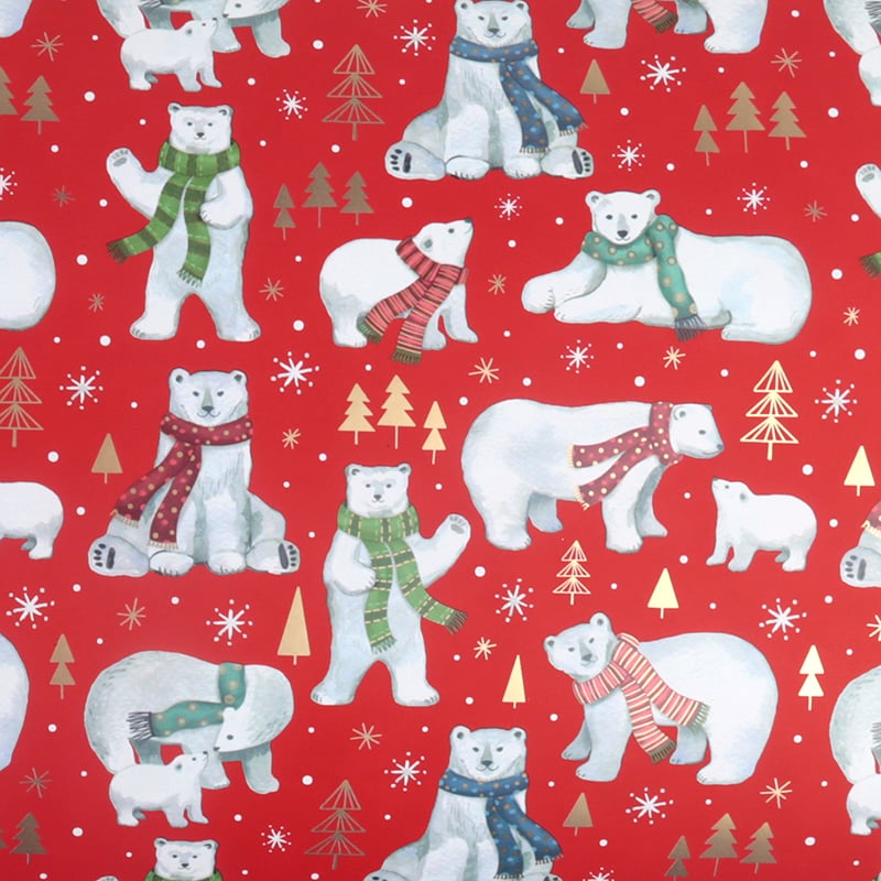 Julpapper Polar Bear