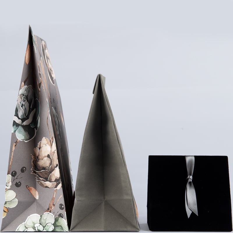 Presentpåse velour svart - 1