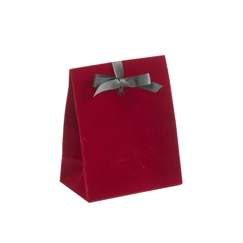 Presentpåse velour bordeaux - 3