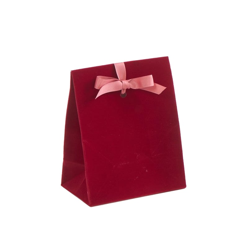 Presentpåse velour bordeaux - 2
