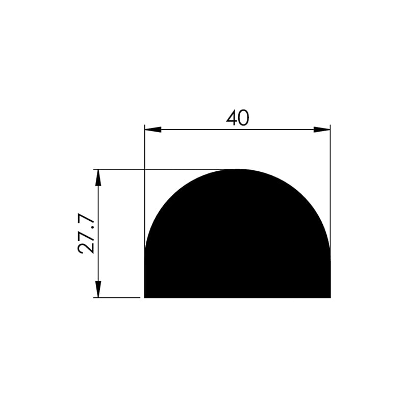 Noma Protect skyddsprofil ytskydd U-form 40x11 mm - 1