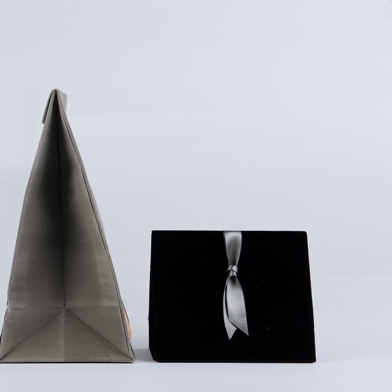 Presentband satin mörkgrå - 1