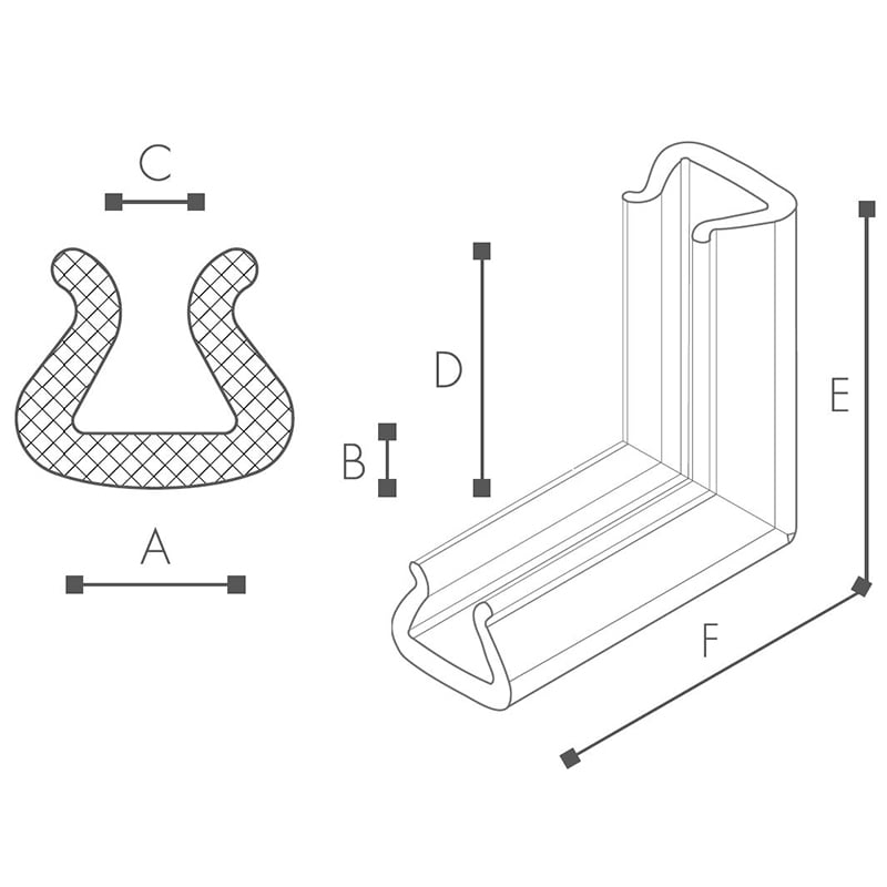 Nomapack hörn U tulip - 3