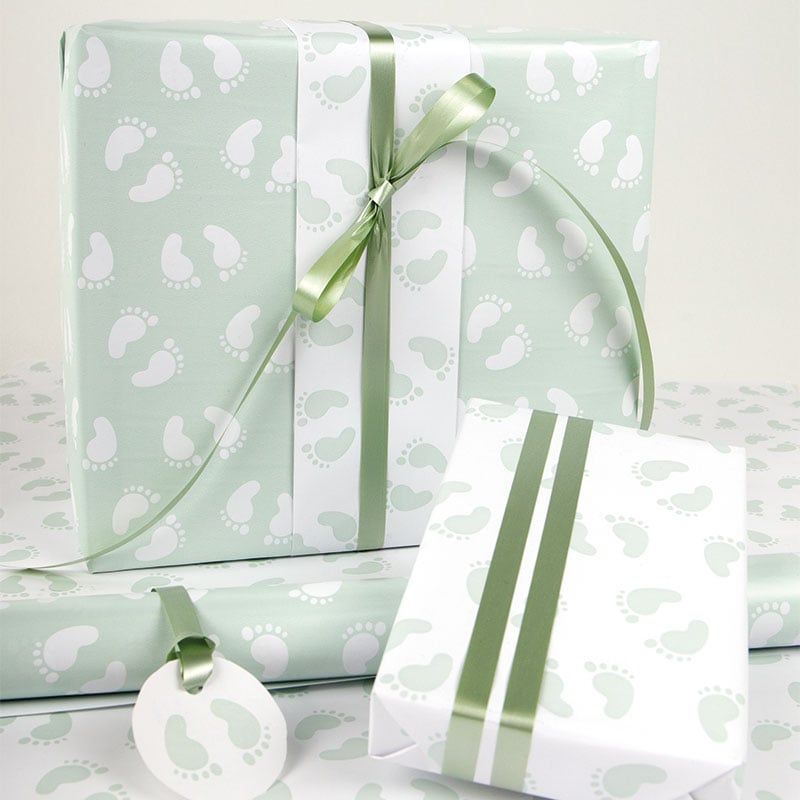 Presentpapper Baby Feets dubbels. - 3