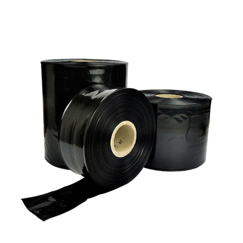 Svart PE-slang - 0,100 mm tjock - 1