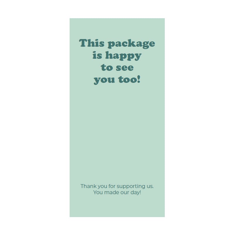 Förslutningsetikett i gröna nyanser med tryck- Engelsk text - 5