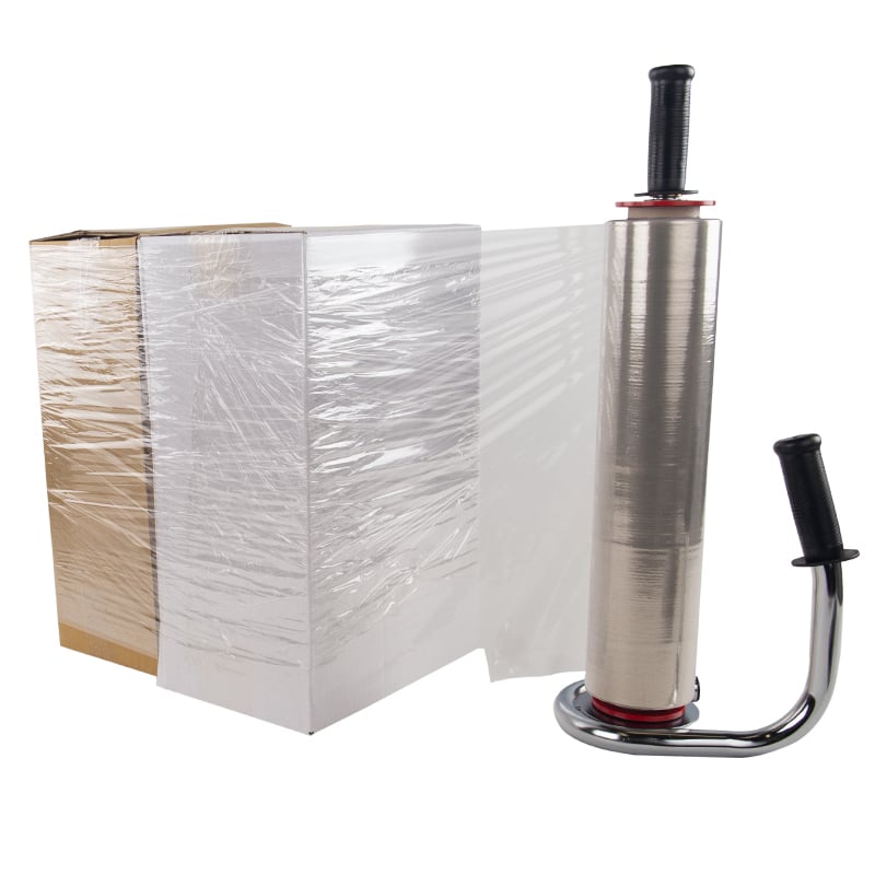 Handsträckfilm av återvunnen plast. - 2