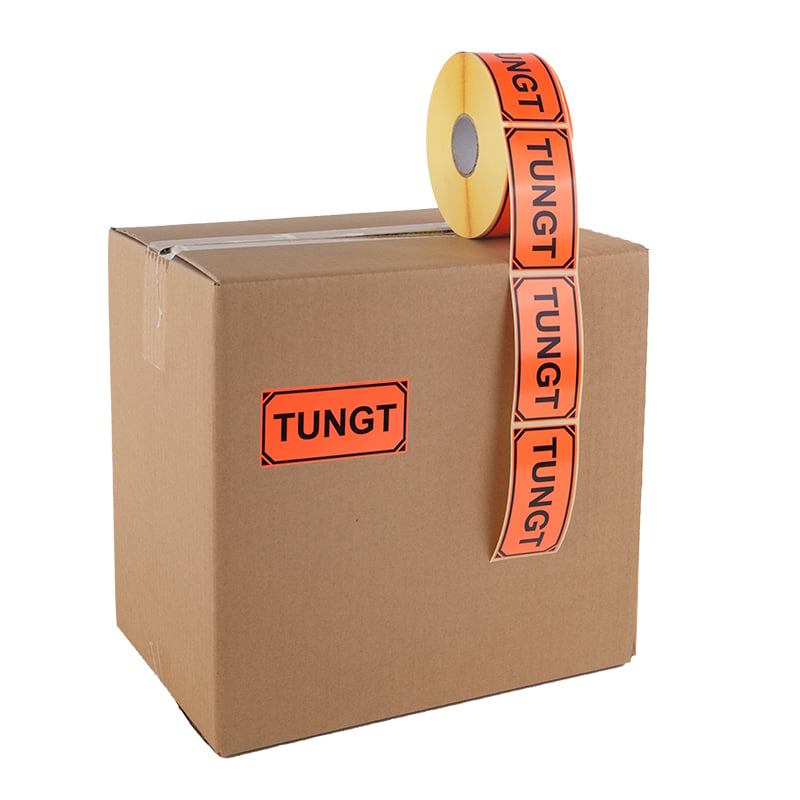 Etikett för tunga paket - 3