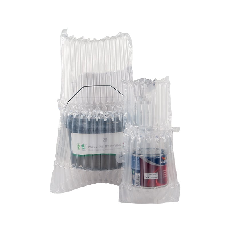 Uppblåsbar skyddspåse för flaskor och färgburkar - 2