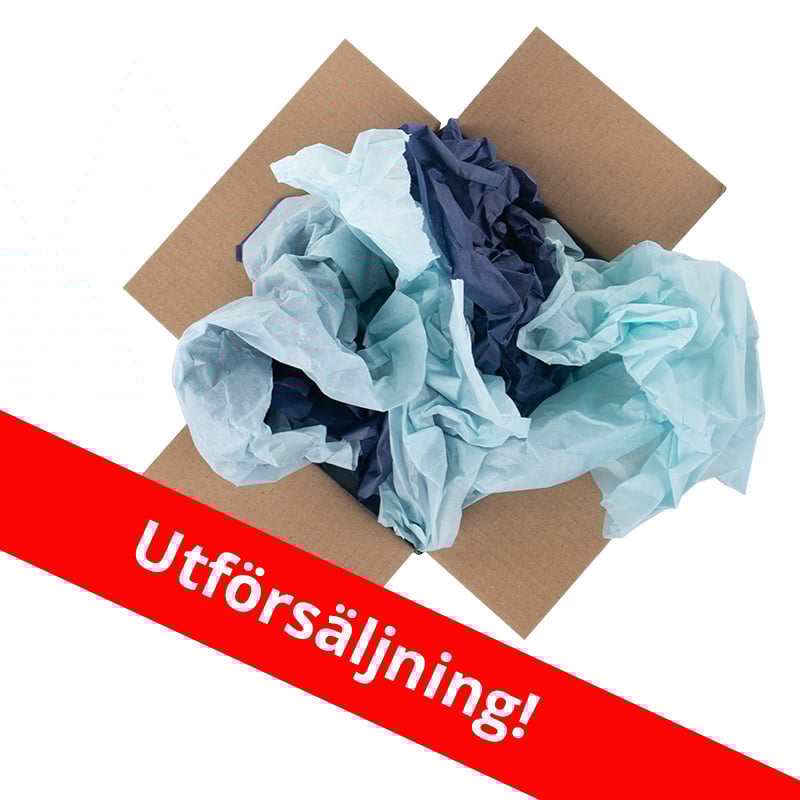 Färgat packpapper i kulörerna Miami Blue / Denim Blue - 1