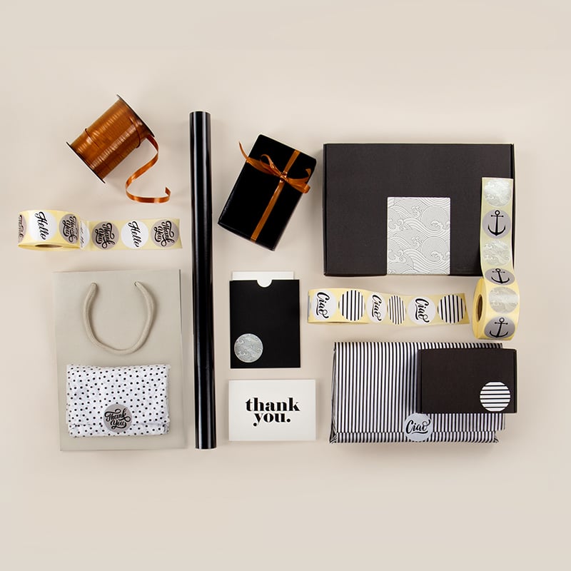 Etikett Venice Black "ankare/vågor" - 4