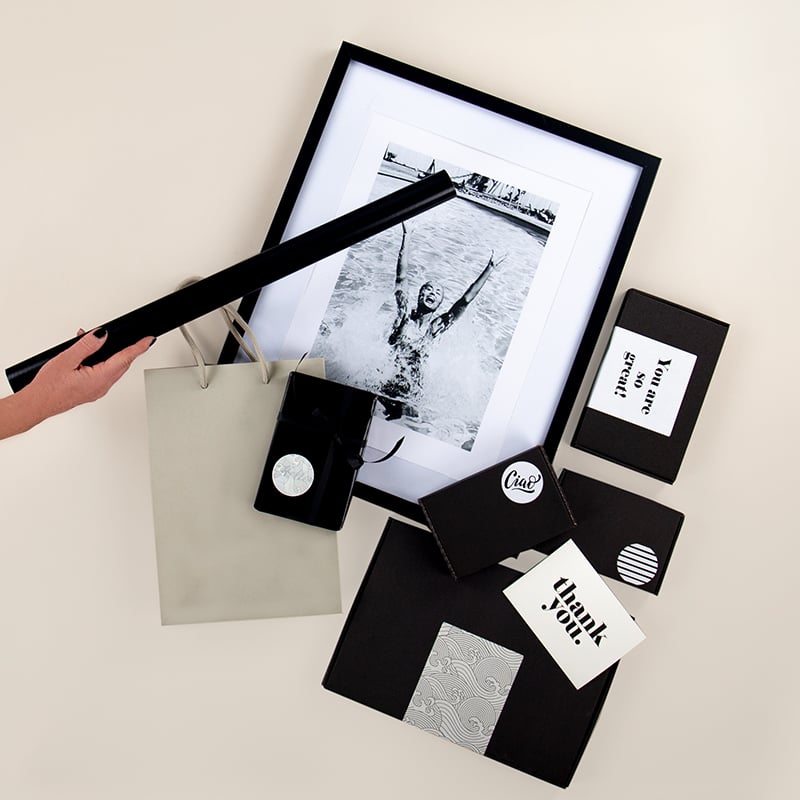 Tackkort Venice Black "Thank you" Vit UTFÖRSÄLJNING - 3