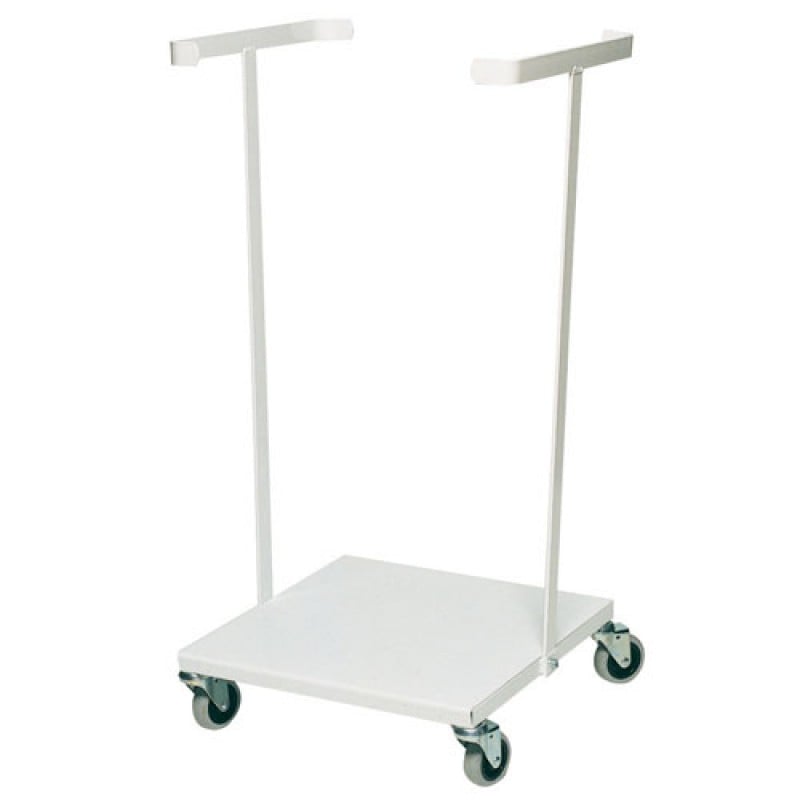 Sopsäckshållare, vitlackerad metall - 1