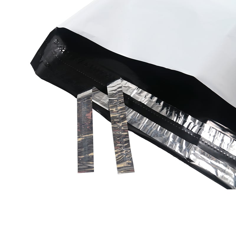 Vit e-handelspåse/postorderpåse med handtag - 4